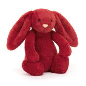 PELUCHE BASHFUL CRANBERRY  BUNNY - Lapin Rouge cerise  de 18 cm