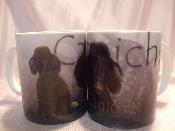 TASSE/MUG -  Chien CANICHE NOIR Coupe Commercial